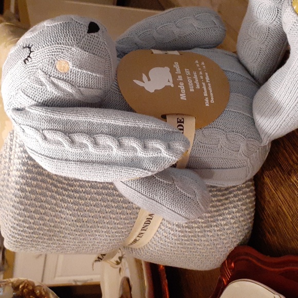 BUDDY BUNNY N BLANKLET SET NEW - Picture 4 of 8